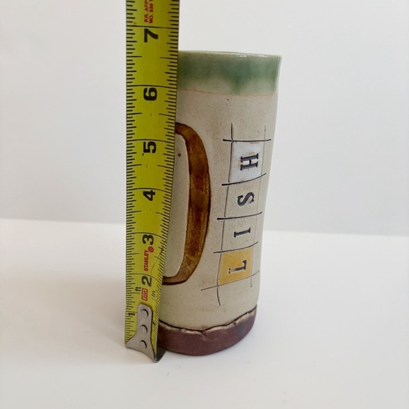 Michael Terra Cottage Ceramic "Reading Glasses" Mug Cup DLISH Signed - Picture 8 of 9